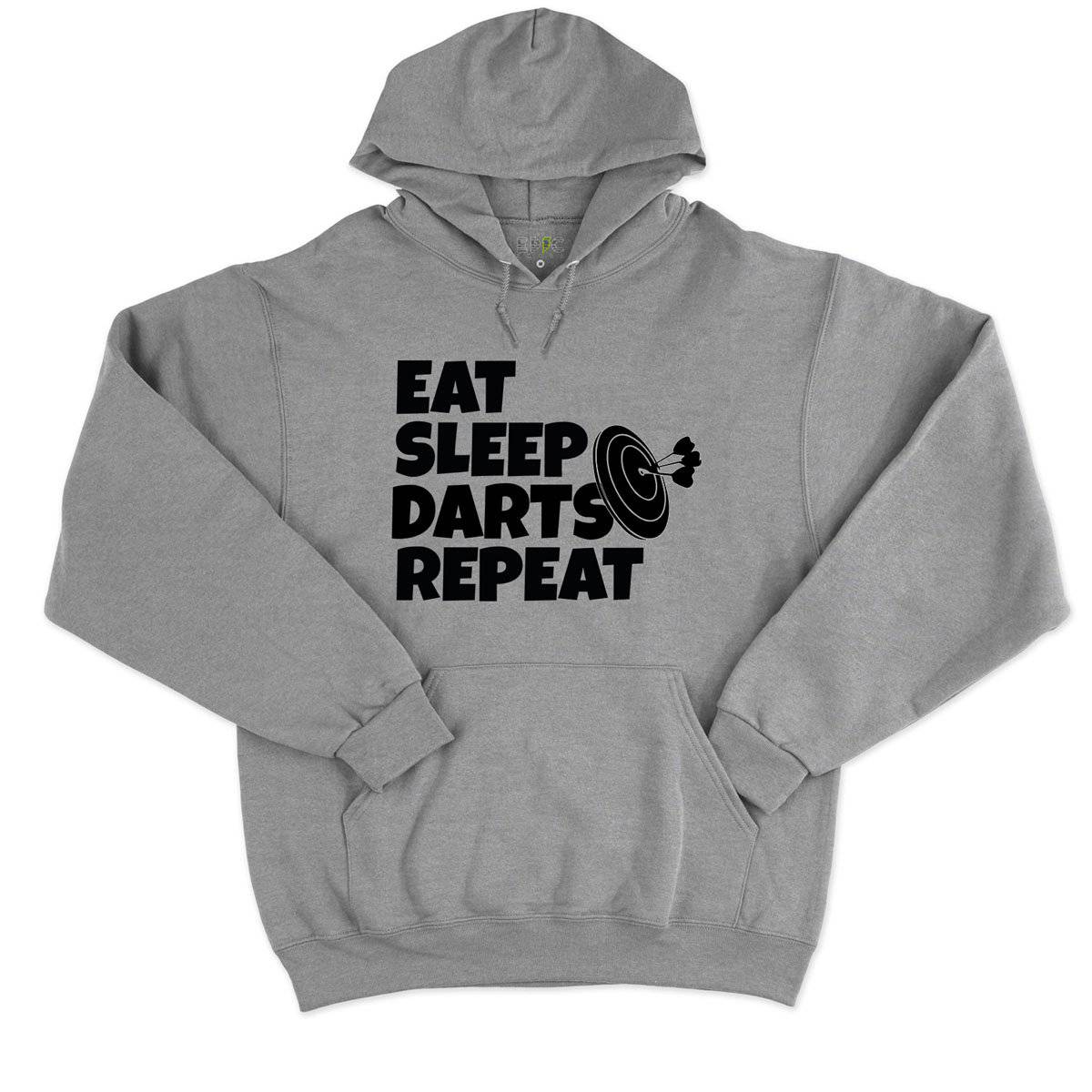 Epic Label Sweat à capuche Eat Sleep Darts Repeat Sweat à Capuche Pour Homme