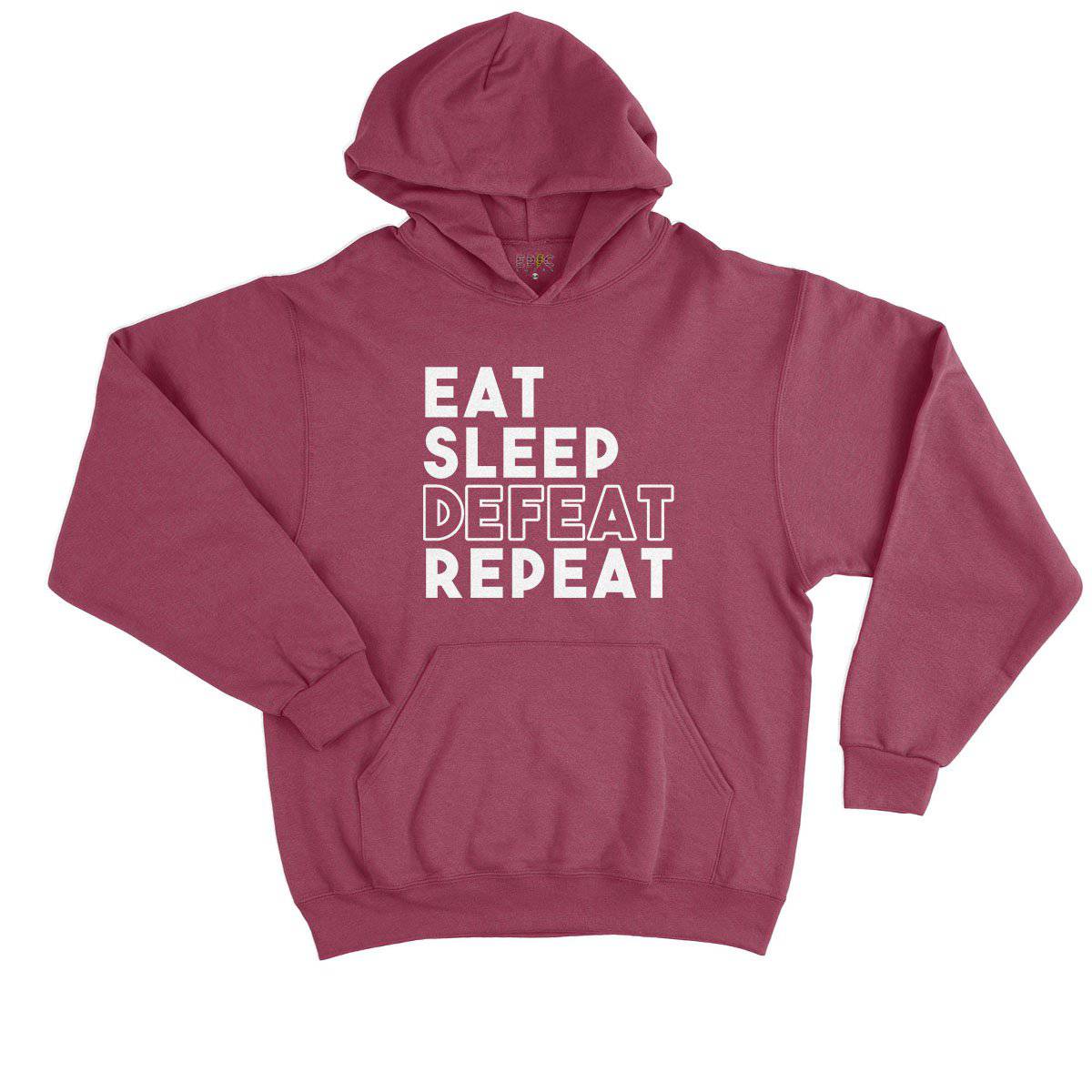 Epic Label Sweat à capuche Eat Sleep Defeat Repeat Design Sweat à Capuche Enfant