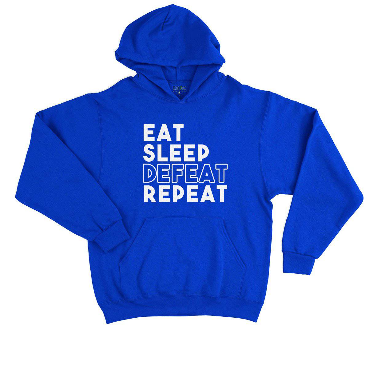 Epic Label Sweat à capuche Eat Sleep Defeat Repeat Design Sweat à Capuche Enfant