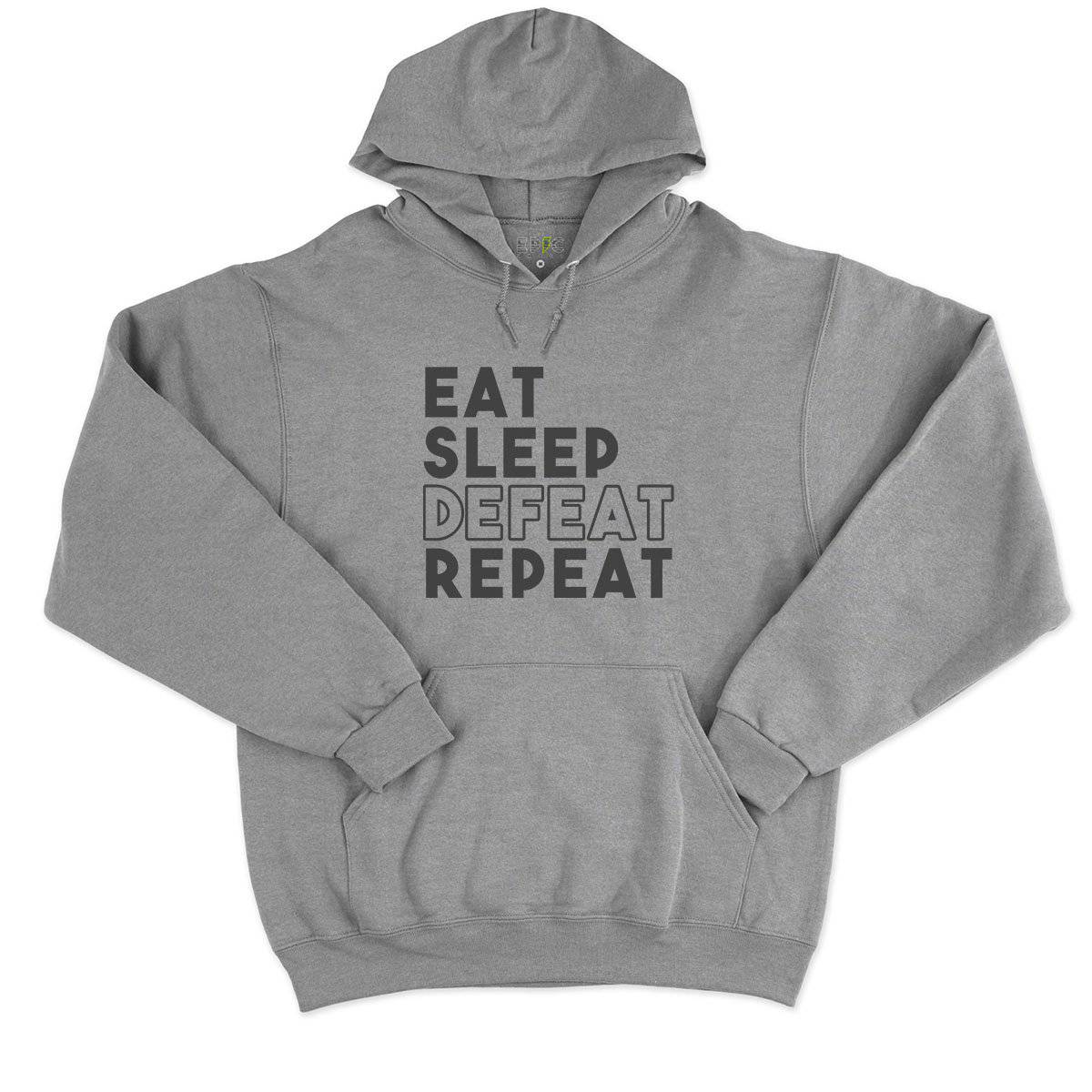 Epic Label Sweat à capuche Eat Sleep Defeat Repeat Design Sweat à Capuche Pour Homme