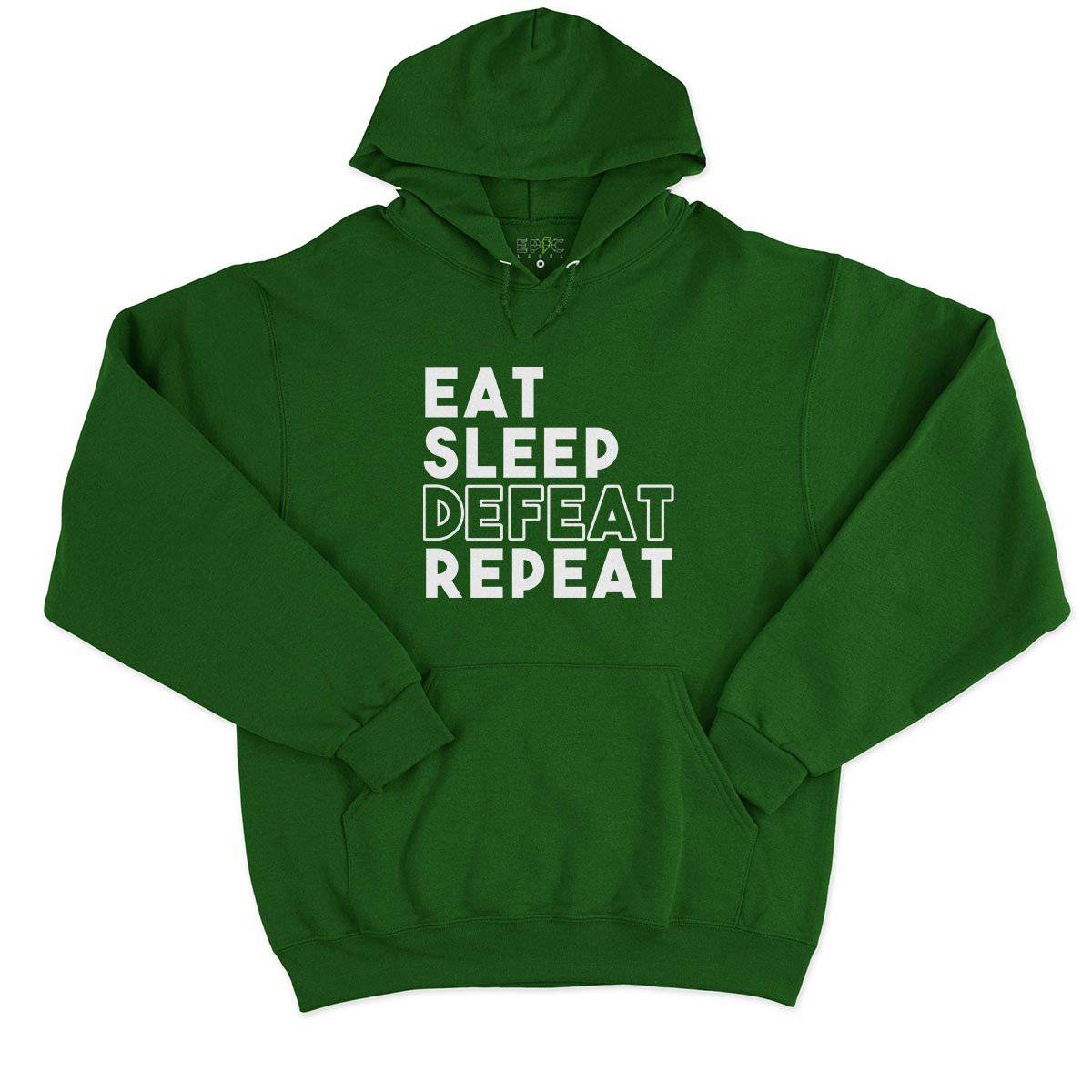 Epic Label Sweat à capuche Eat Sleep Defeat Repeat Design Sweat à Capuche Pour Homme