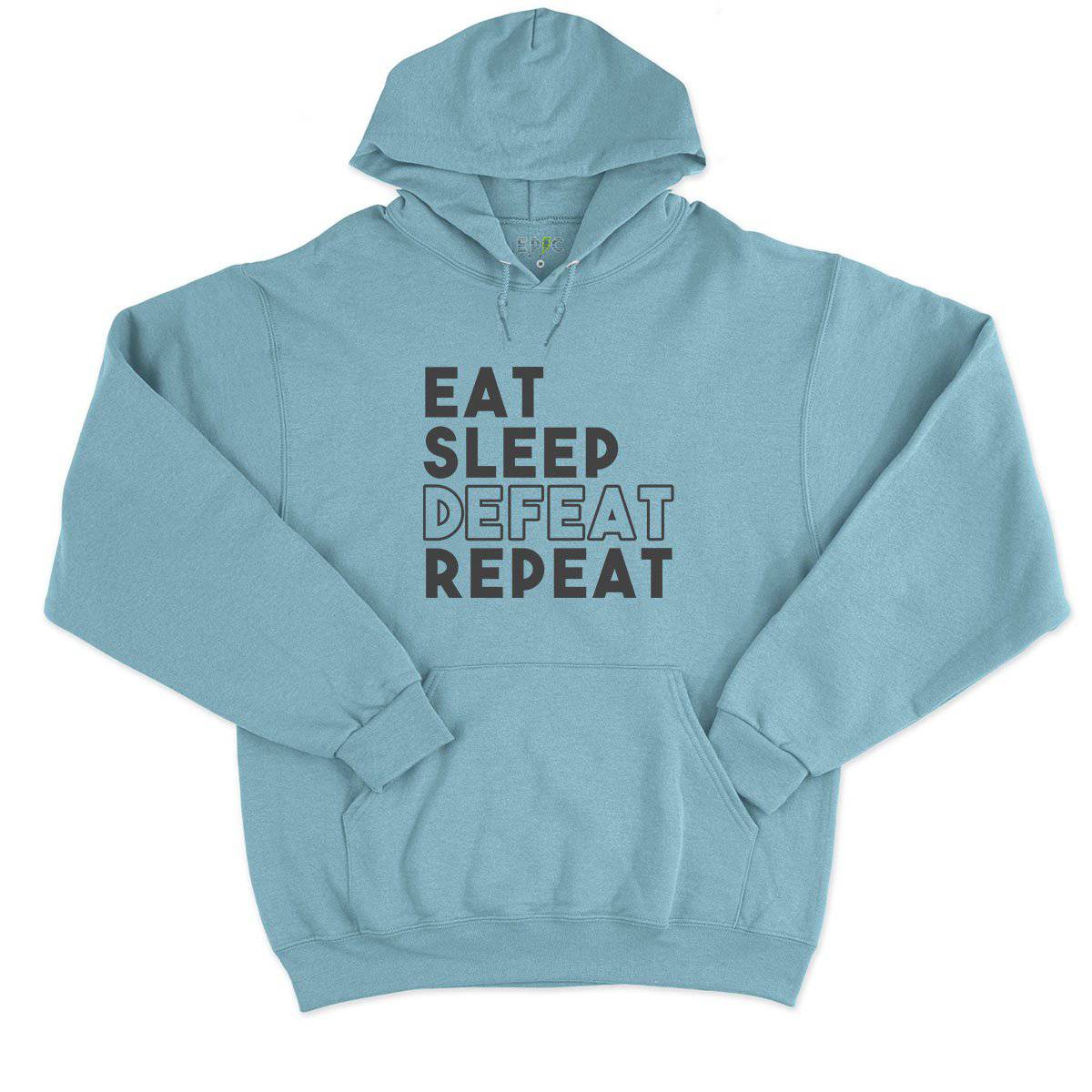 Epic Label Sweat à capuche Eat Sleep Defeat Repeat Design Sweat à Capuche Pour Homme