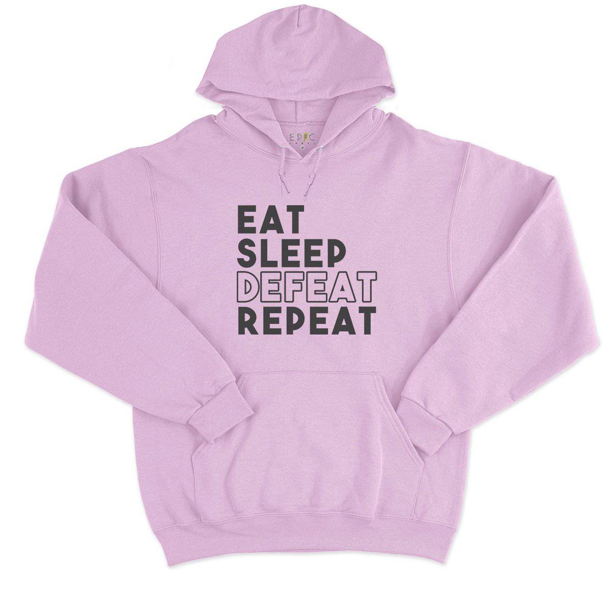 Epic Label Sweat à capuche Eat Sleep Defeat Repeat Design Sweat à Capuche Pour Homme