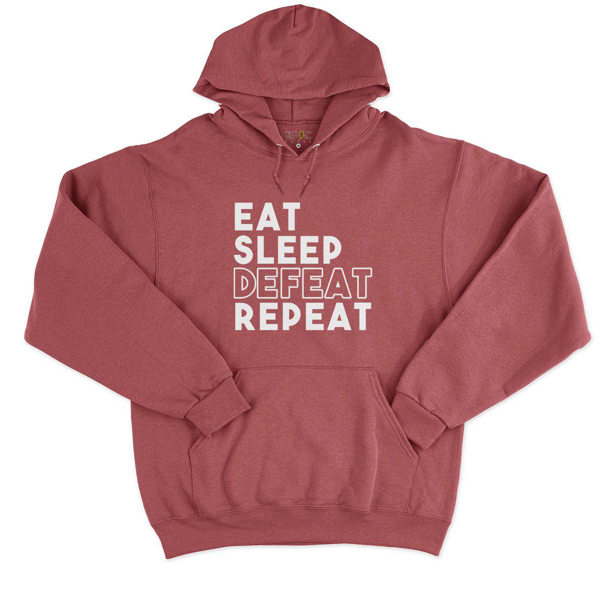 Epic Label Sweat à capuche Eat Sleep Defeat Repeat Design Sweat à Capuche Pour Homme