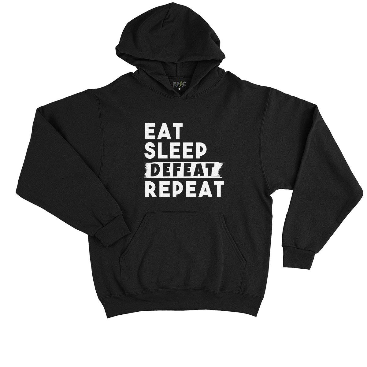Epic Label Sweat à capuche Eat Sleep Defeat Repeat Sweat à Capuche Enfant
