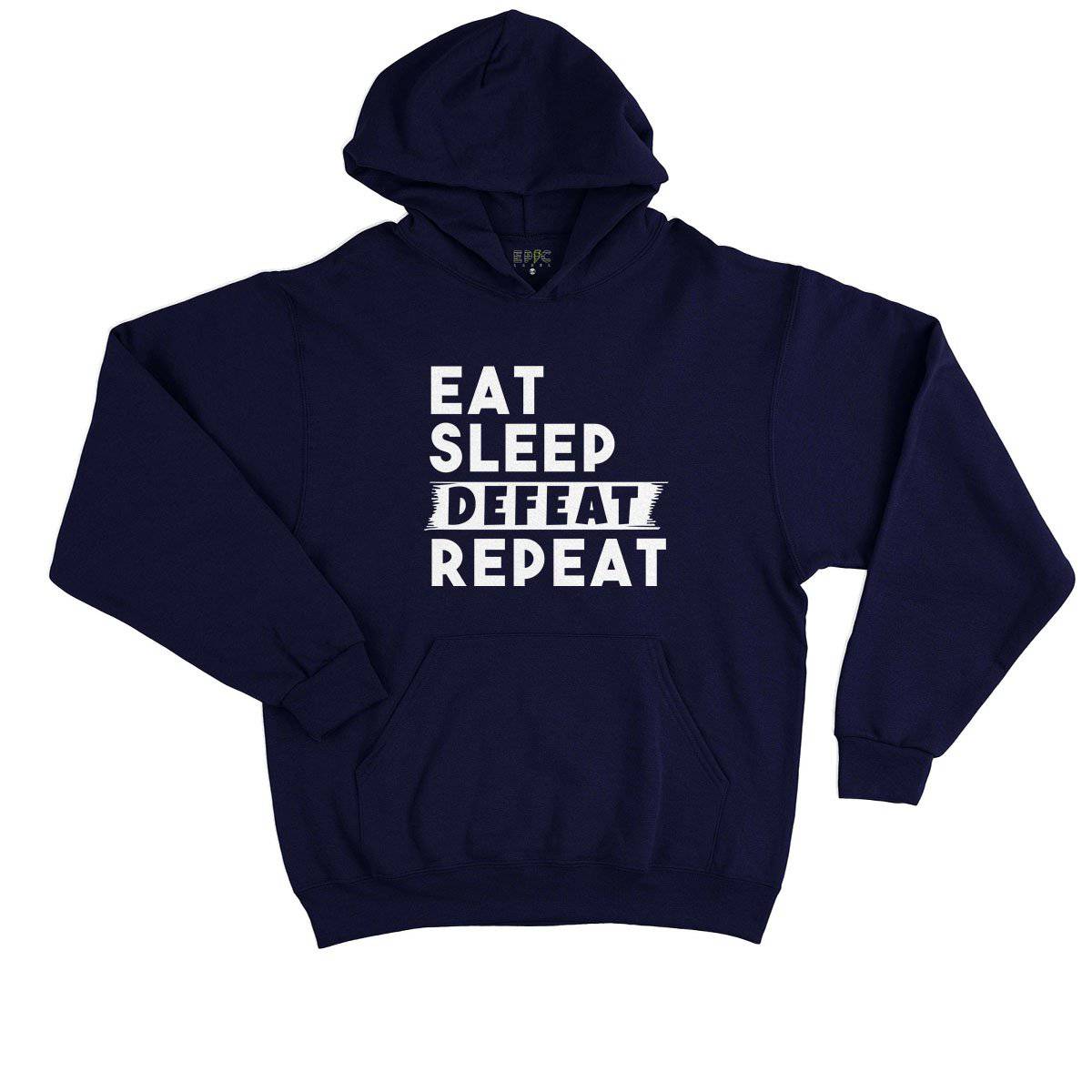 Epic Label Sweat à capuche Eat Sleep Defeat Repeat Sweat à Capuche Enfant