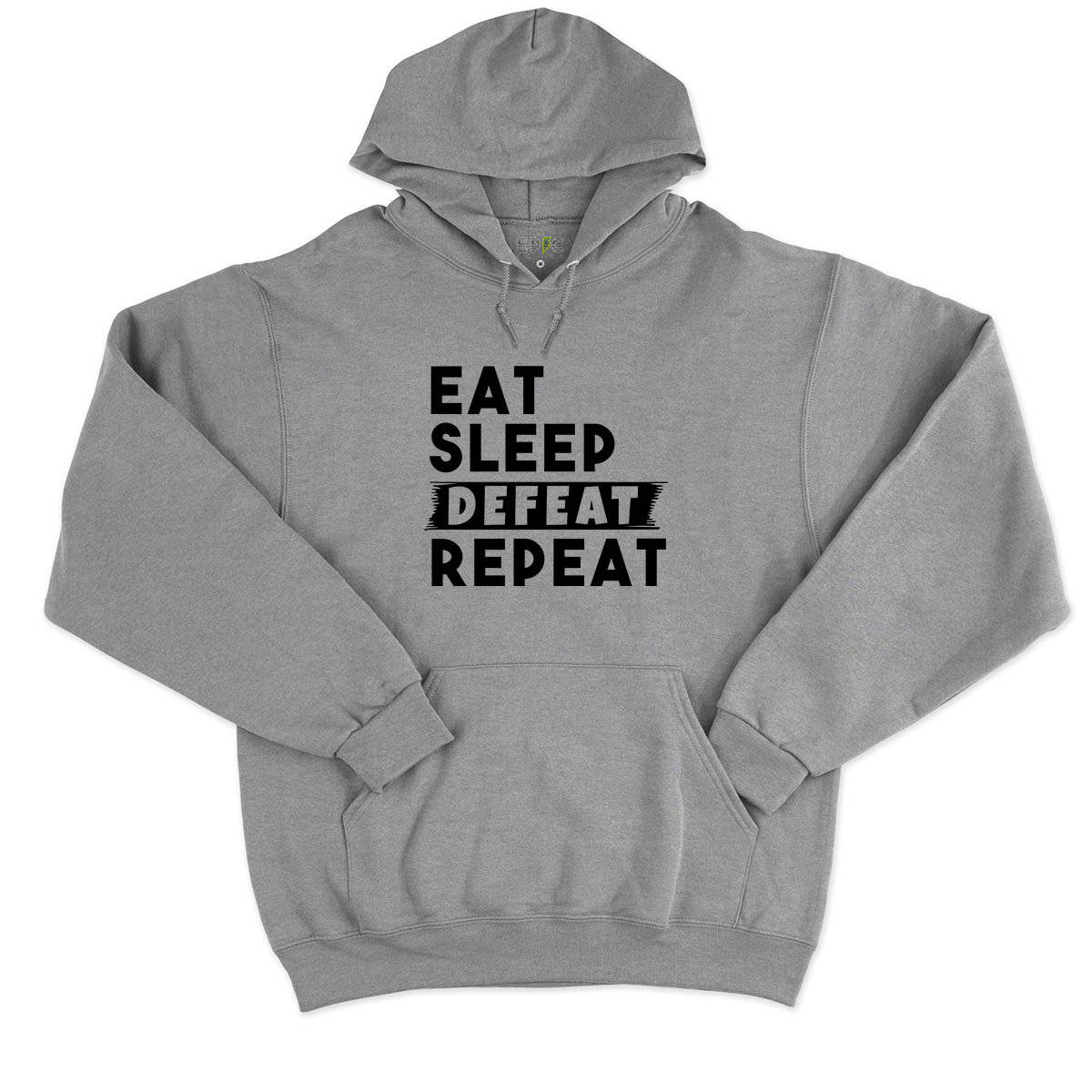 Epic Label Sweat à capuche Eat Sleep Defeat Repeat Sweat à Capuche Pour Homme