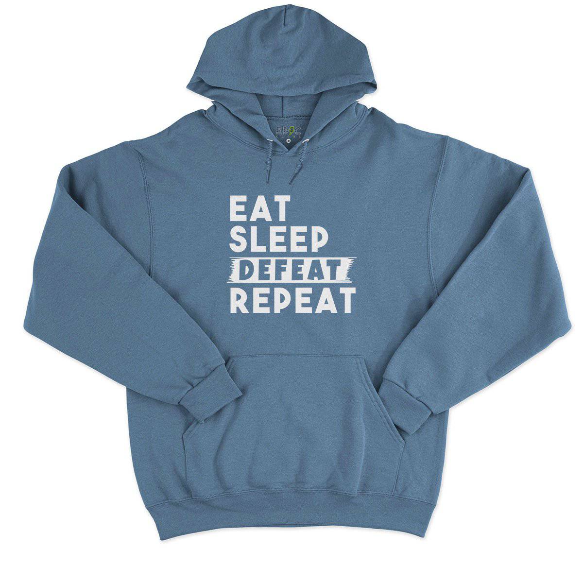 Epic Label Sweat à capuche Eat Sleep Defeat Repeat Sweat à Capuche Pour Homme