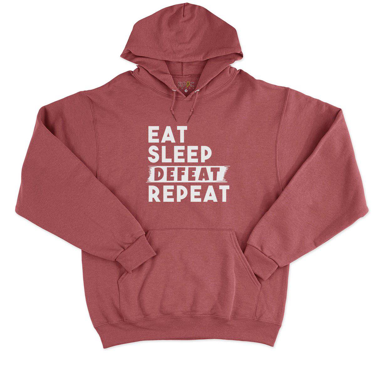 Epic Label Sweat à capuche Eat Sleep Defeat Repeat Sweat à Capuche Pour Homme