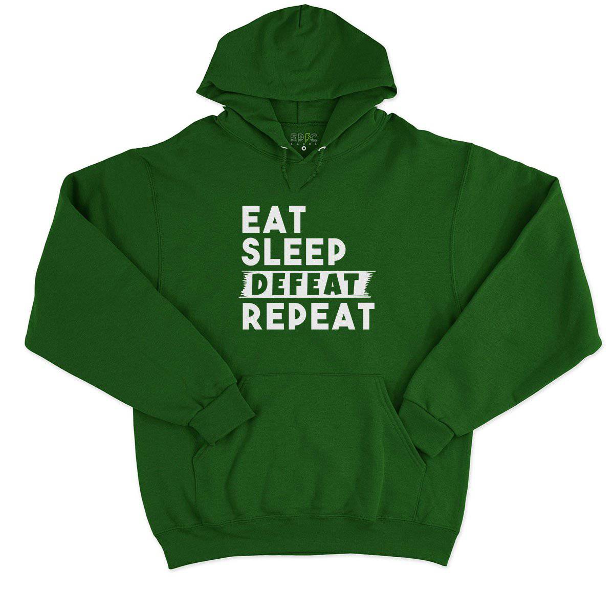 Epic Label Sweat à capuche Eat Sleep Defeat Repeat Sweat à Capuche Pour Homme