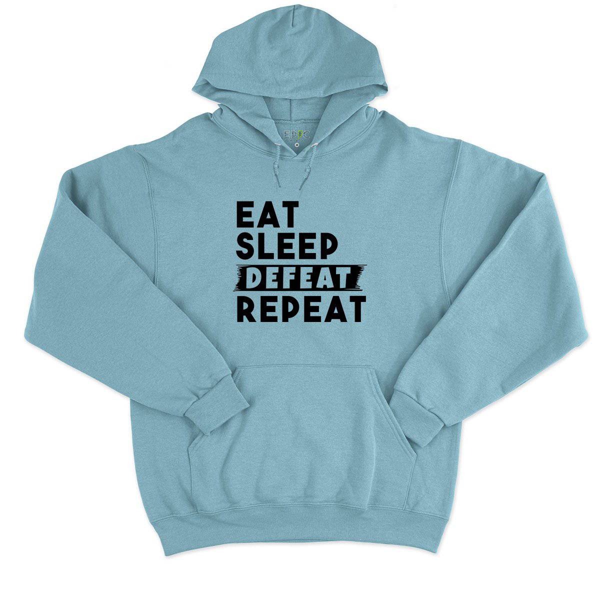 Epic Label Sweat à capuche Eat Sleep Defeat Repeat Sweat à Capuche Pour Homme
