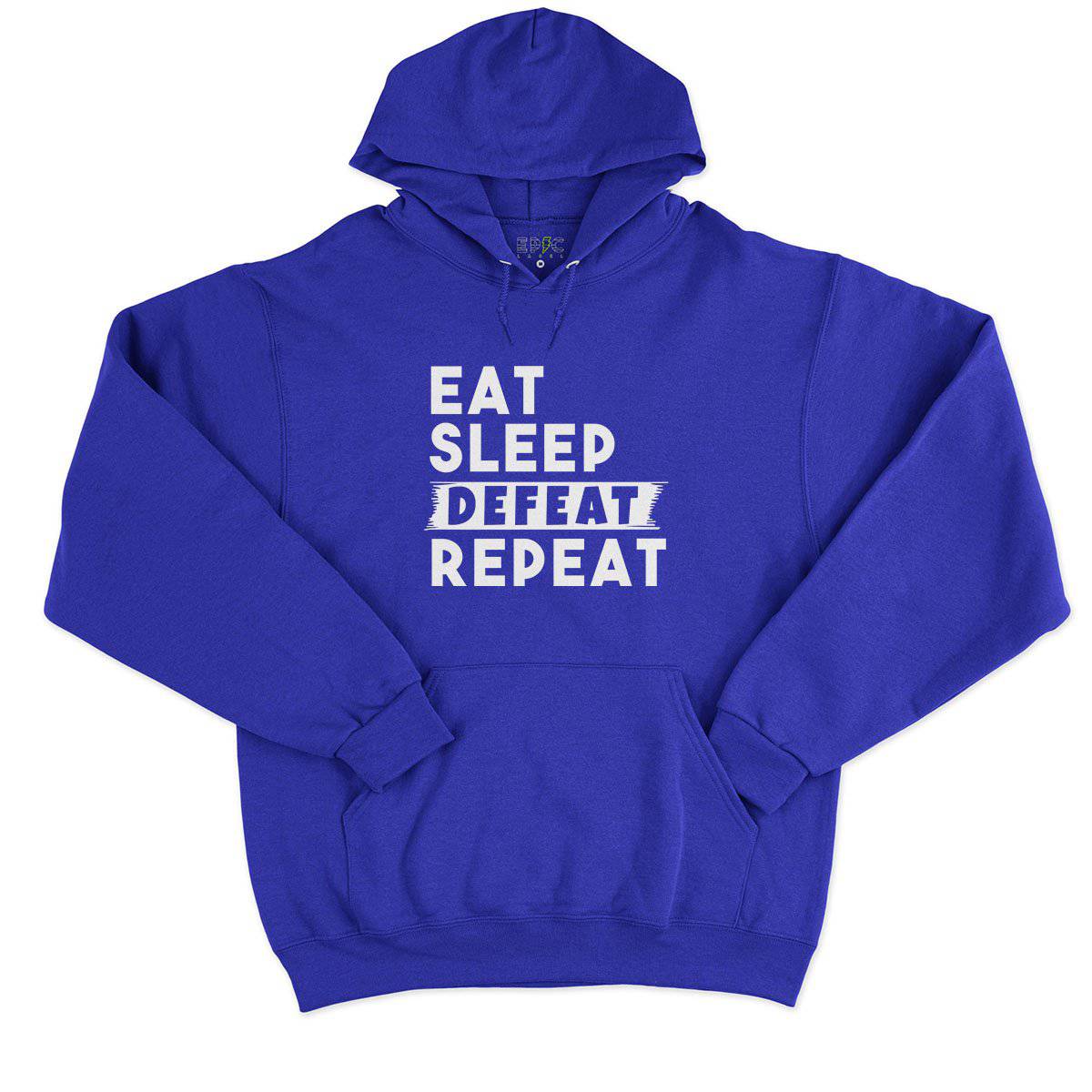 Epic Label Sweat à capuche Eat Sleep Defeat Repeat Sweat à Capuche Pour Homme