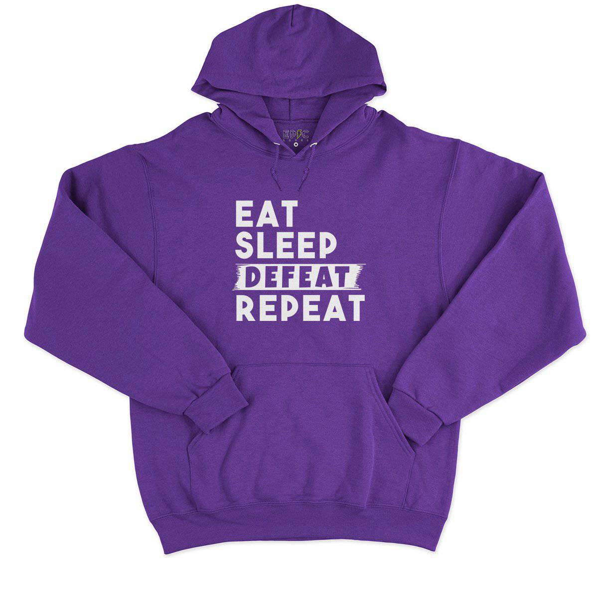 Epic Label Sweat à capuche Eat Sleep Defeat Repeat Sweat à Capuche Pour Homme