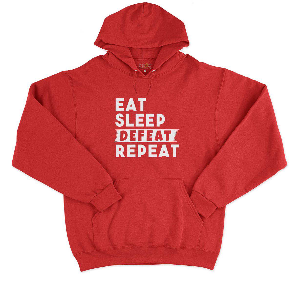 Epic Label Sweat à capuche Eat Sleep Defeat Repeat Sweat à Capuche Pour Homme