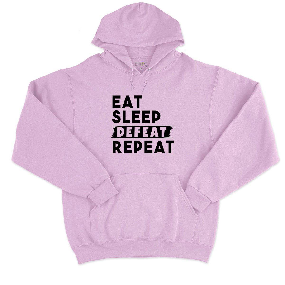 Epic Label Sweat à capuche Eat Sleep Defeat Repeat Sweat à Capuche Pour Homme