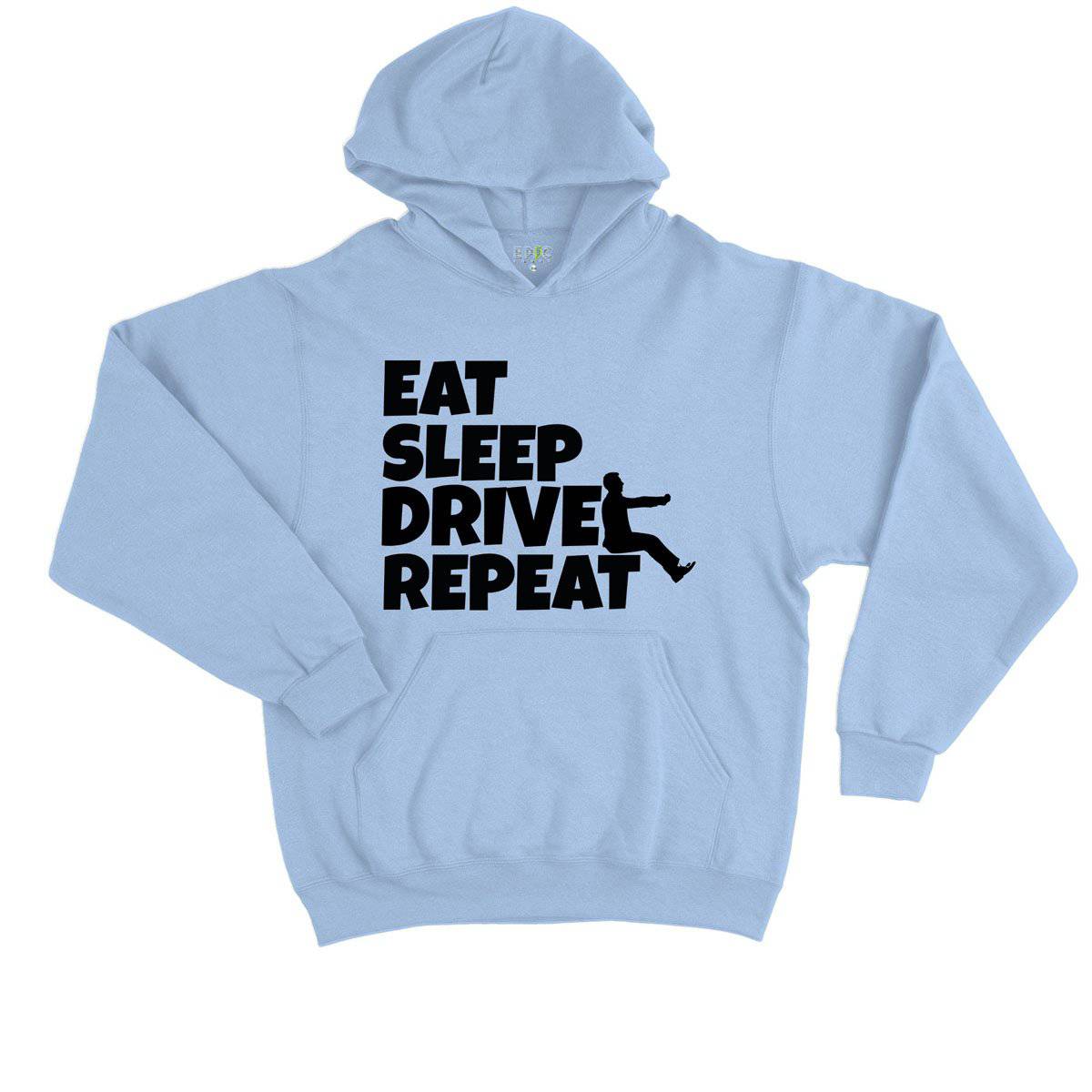 Epic Label Sweat à capuche Eat Sleep Drive Repeat Sweat à Capuche Enfant