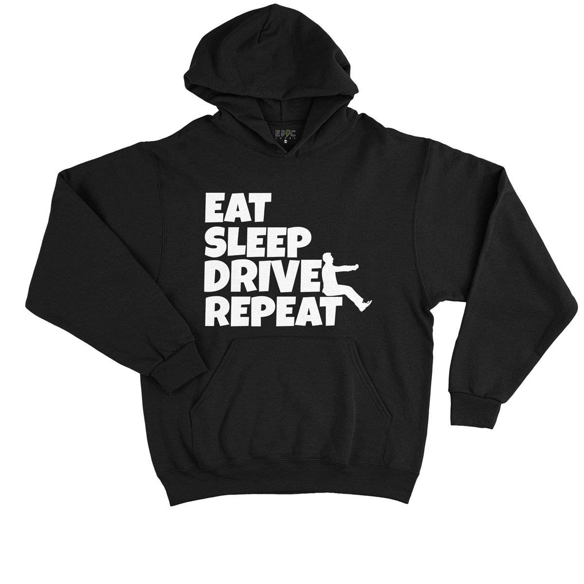 Epic Label Sweat à capuche Eat Sleep Drive Repeat Sweat à Capuche Enfant