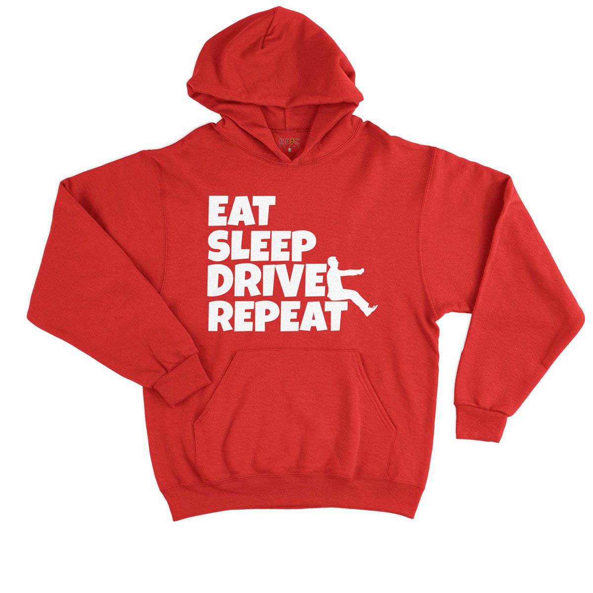Epic Label Sweat à capuche Eat Sleep Drive Repeat Sweat à Capuche Enfant