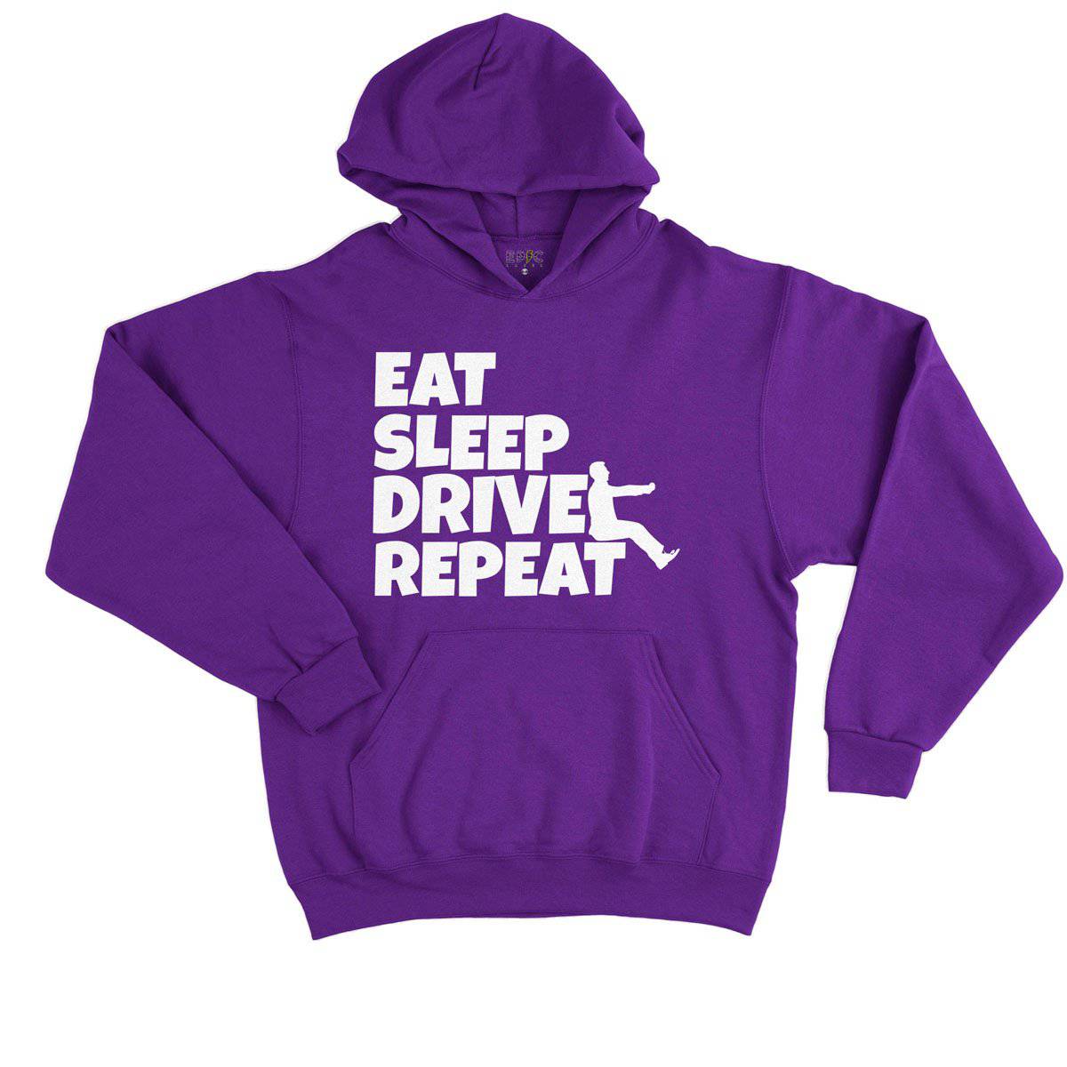 Epic Label Sweat à capuche Eat Sleep Drive Repeat Sweat à Capuche Enfant