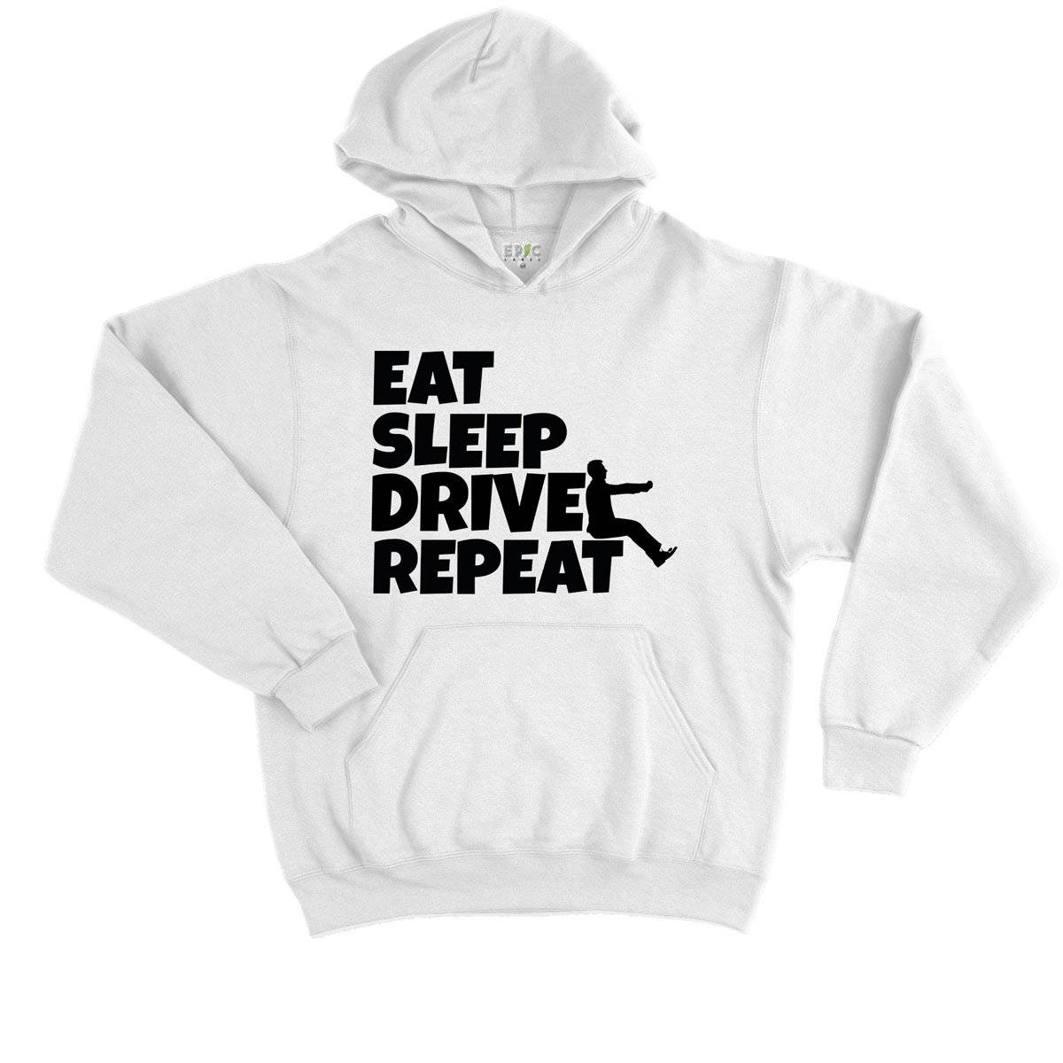 Epic Label Sweat à capuche Eat Sleep Drive Repeat Sweat à Capuche Enfant