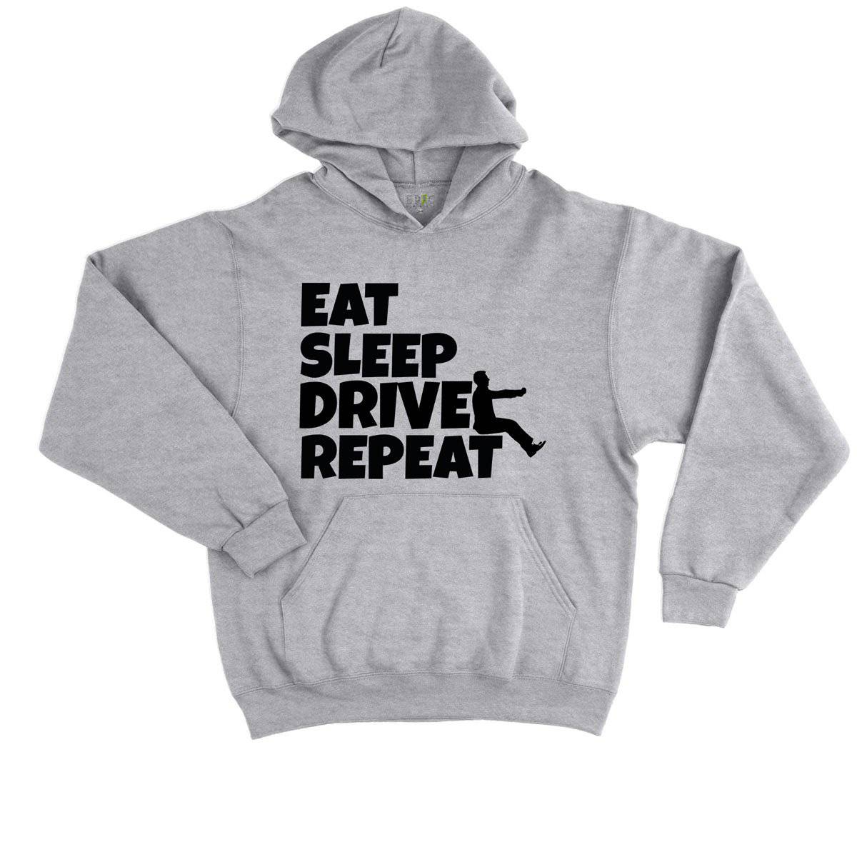 Epic Label Sweat à capuche Eat Sleep Drive Repeat Sweat à Capuche Enfant