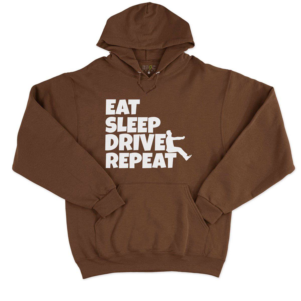 Epic Label Sweat à capuche Eat Sleep Drive Repeat Sweat à Capuche Pour Homme