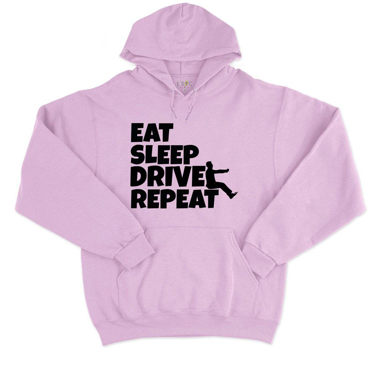 Epic Label Sweat à capuche Eat Sleep Drive Repeat Sweat à Capuche Pour Homme
