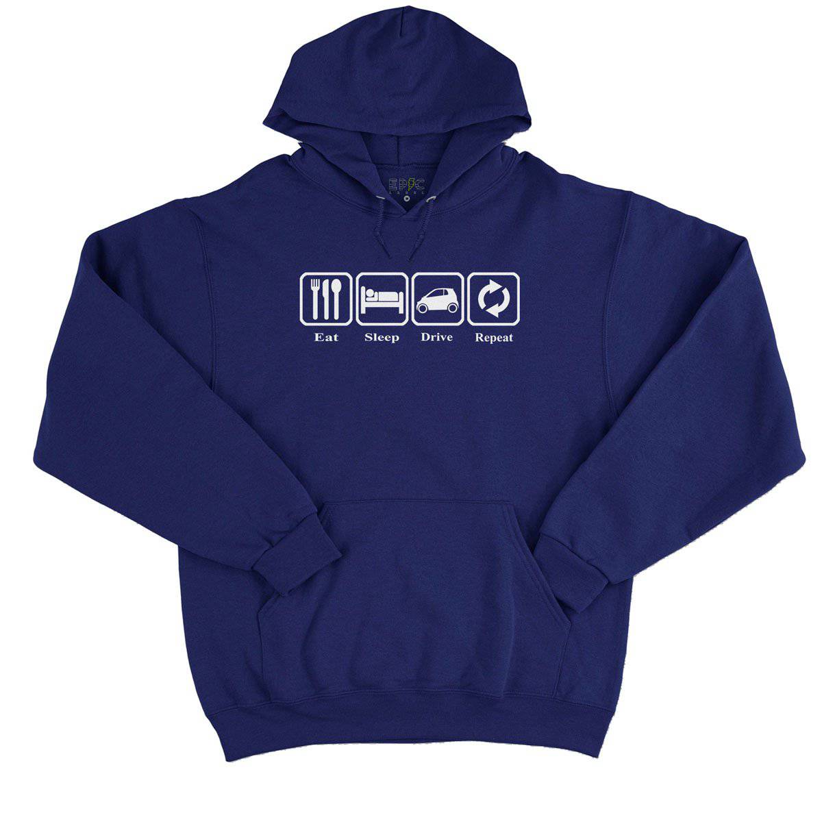 Epic Label Sweat à capuche Eat Sleep Drive Repeat Sweat à Capuche Pour Homme