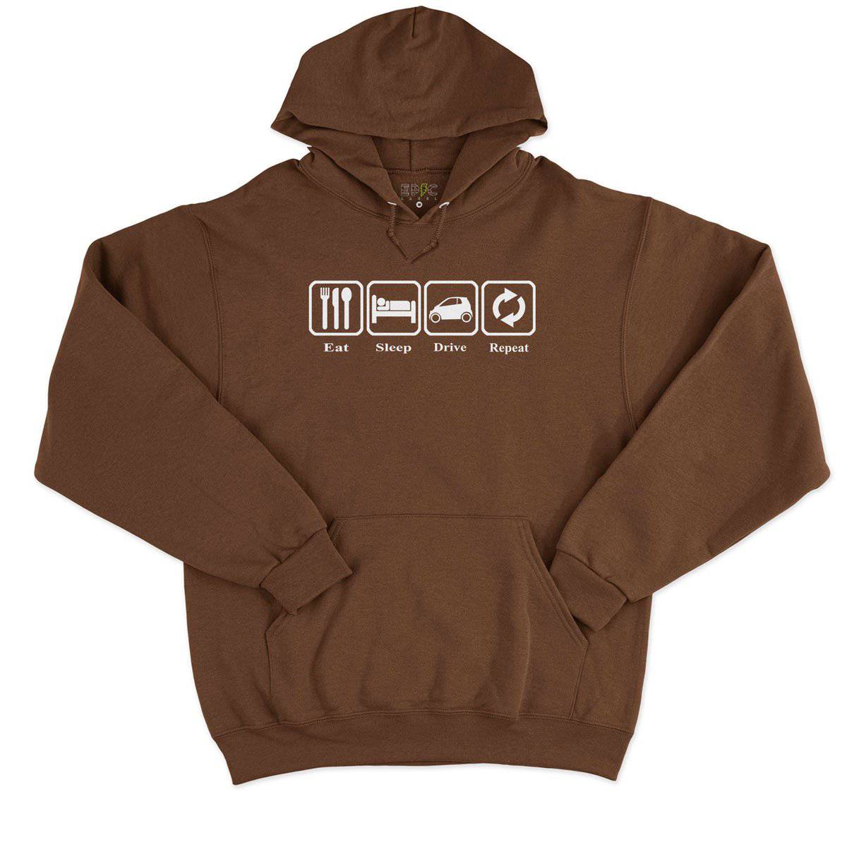 Epic Label Sweat à capuche Eat Sleep Drive Repeat Sweat à Capuche Pour Homme