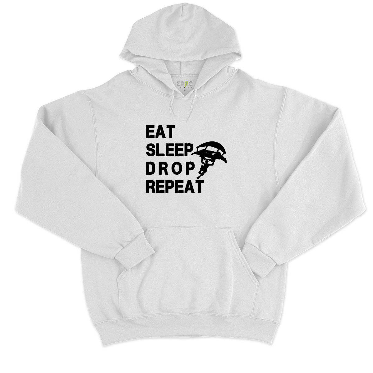 Epic Label Sweat à capuche Eat Sleep Drop Repeat Sweat à Capuche Pour Homme