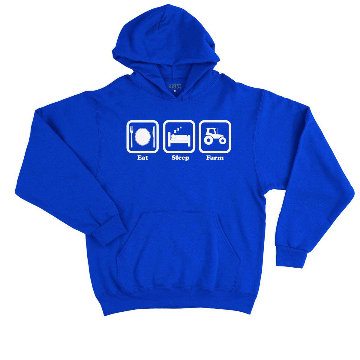 Epic Label Sweat à capuche Eat Sleep Farm Sweat à Capuche Enfant