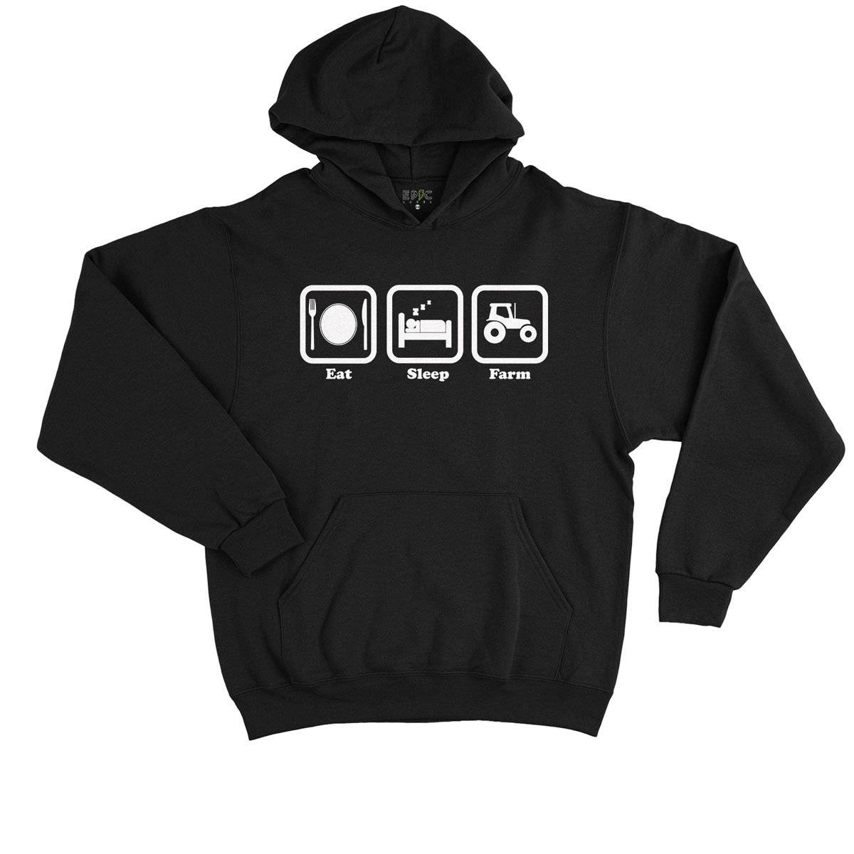 Epic Label Sweat à capuche Eat Sleep Farm Sweat à Capuche Enfant