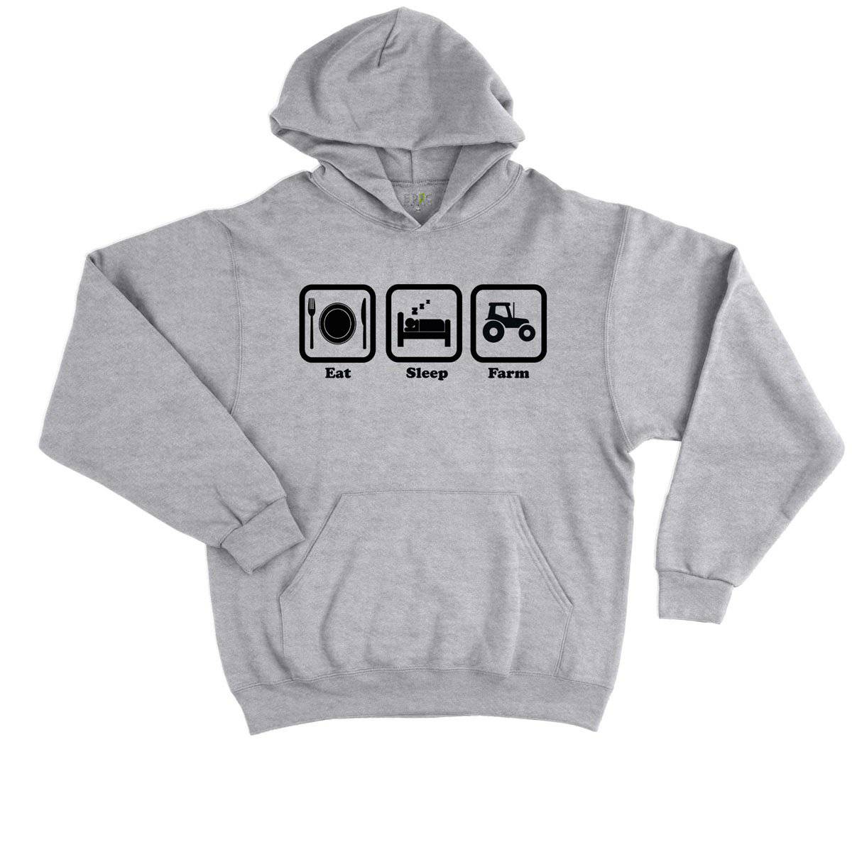 Epic Label Sweat à capuche Eat Sleep Farm Sweat à Capuche Enfant