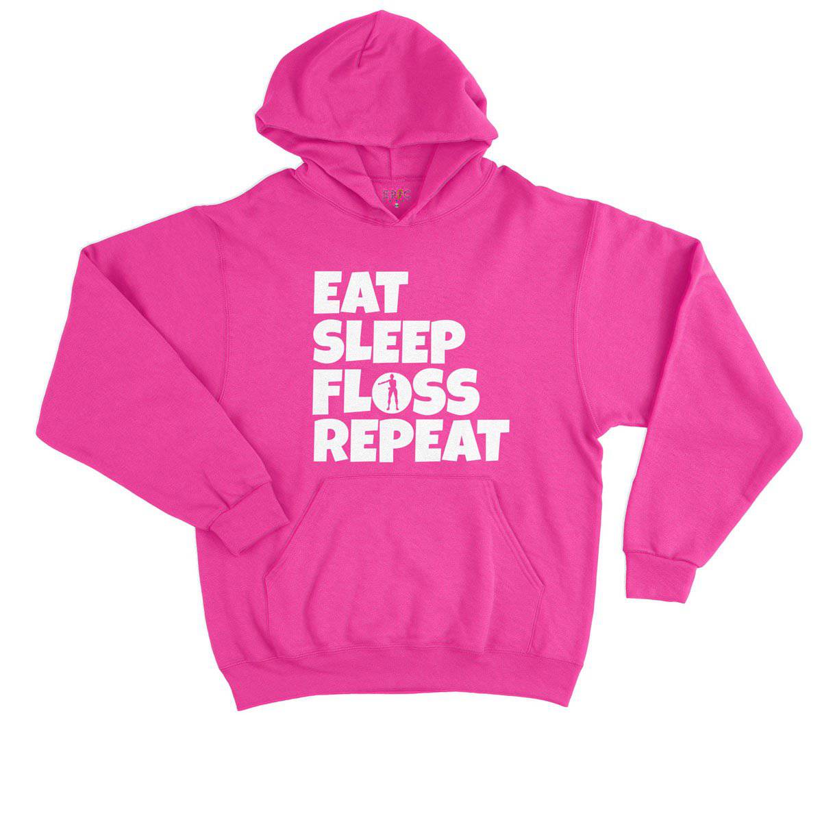 Epic Label Sweat à capuche Eat Sleep Floss Repeat Sweat à Capuche Enfant