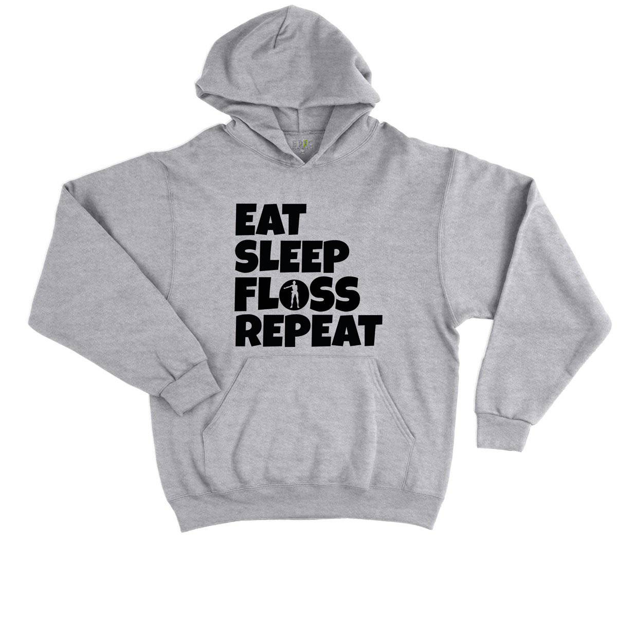 Epic Label Sweat à capuche Eat Sleep Floss Repeat Sweat à Capuche Enfant