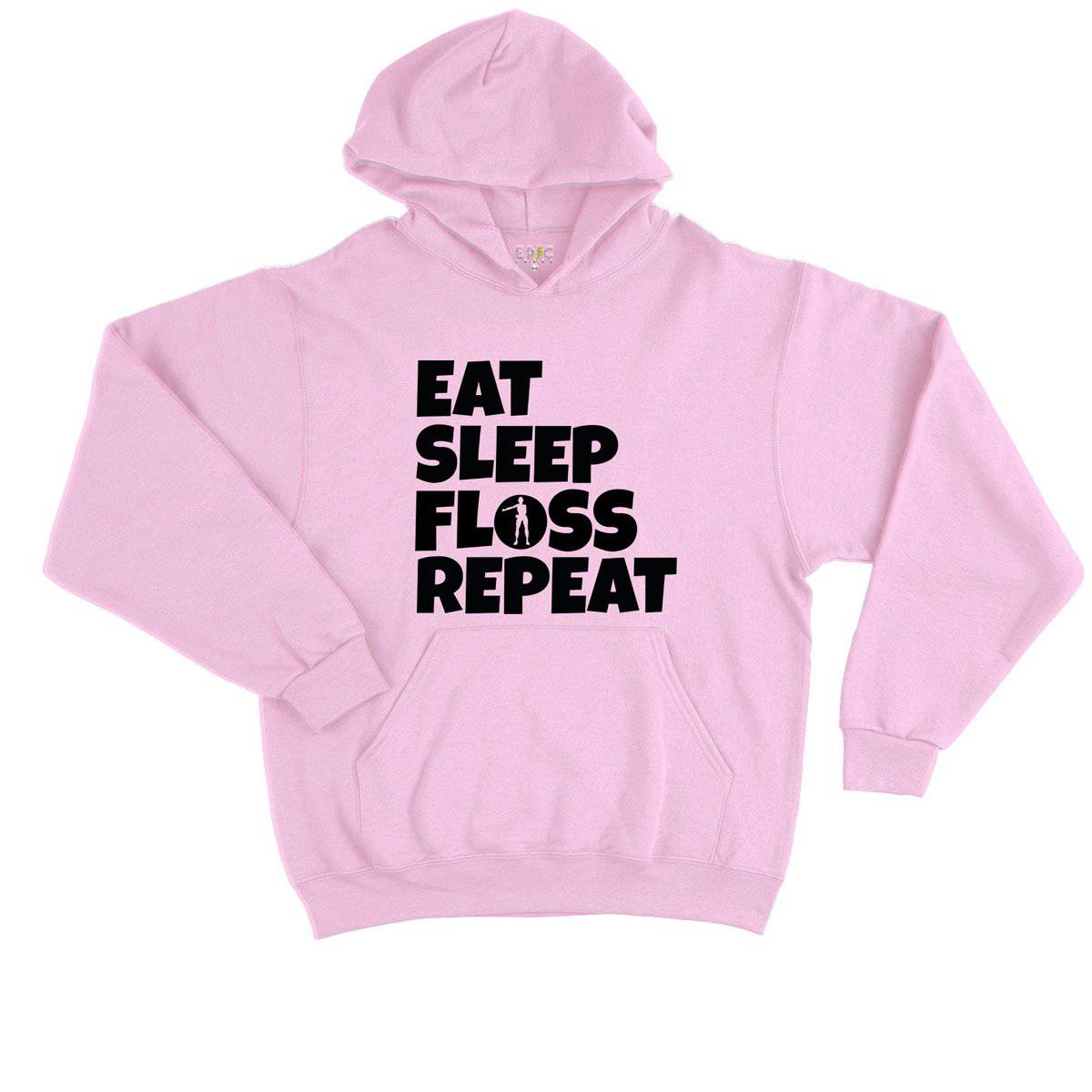 Epic Label Sweat à capuche Eat Sleep Floss Repeat Sweat à Capuche Enfant