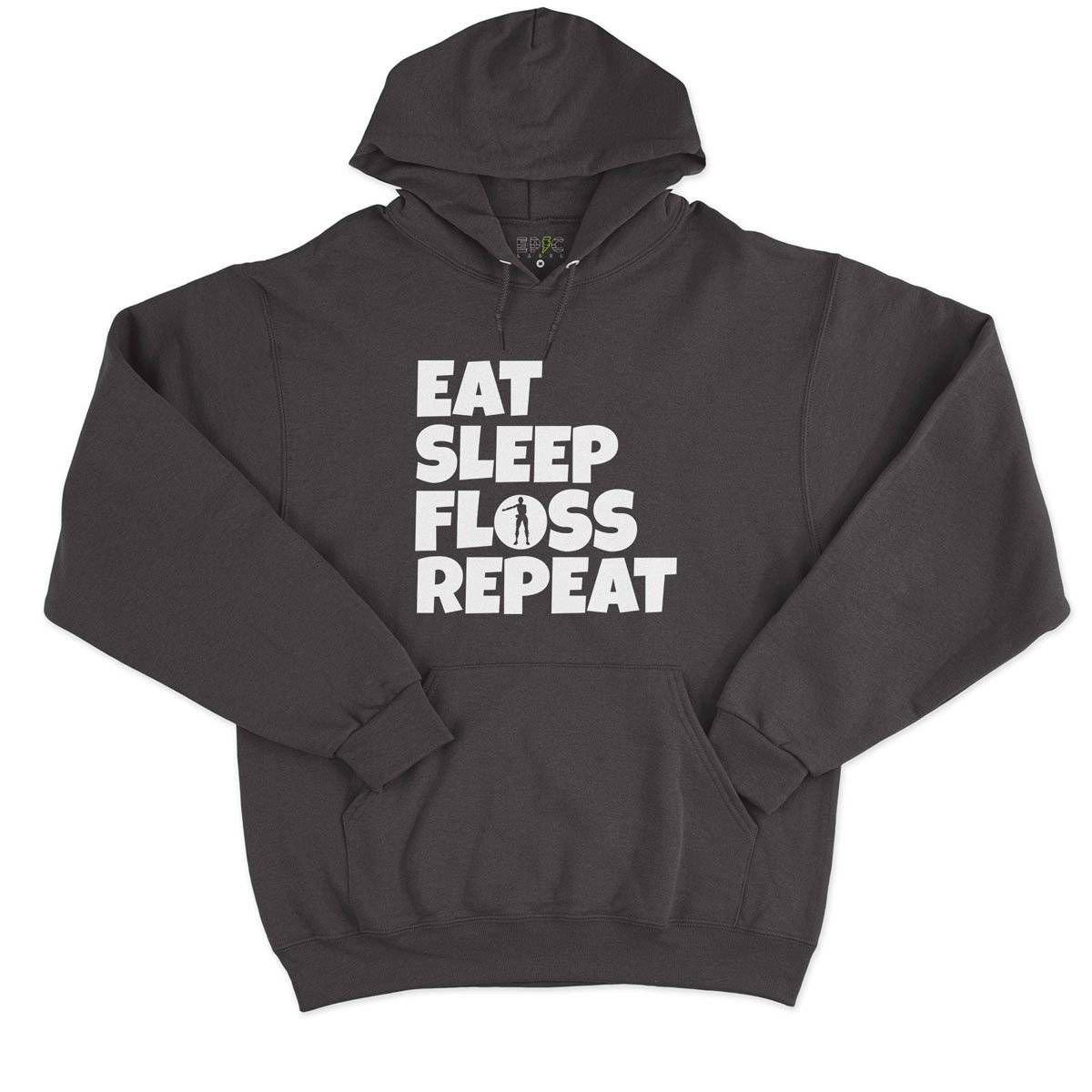 Epic Label Sweat à capuche Eat Sleep Floss Repeat Sweat à Capuche Pour Homme