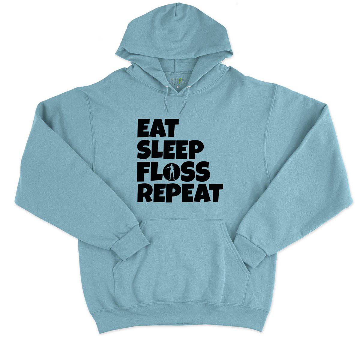 Epic Label Sweat à capuche Eat Sleep Floss Repeat Sweat à Capuche Pour Homme