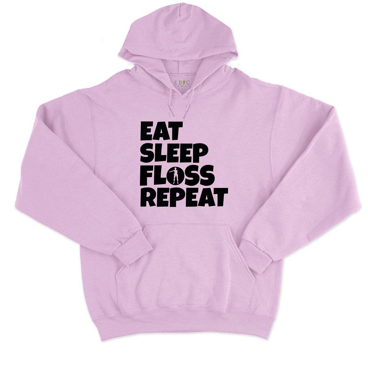 Epic Label Sweat à capuche Eat Sleep Floss Repeat Sweat à Capuche Pour Homme