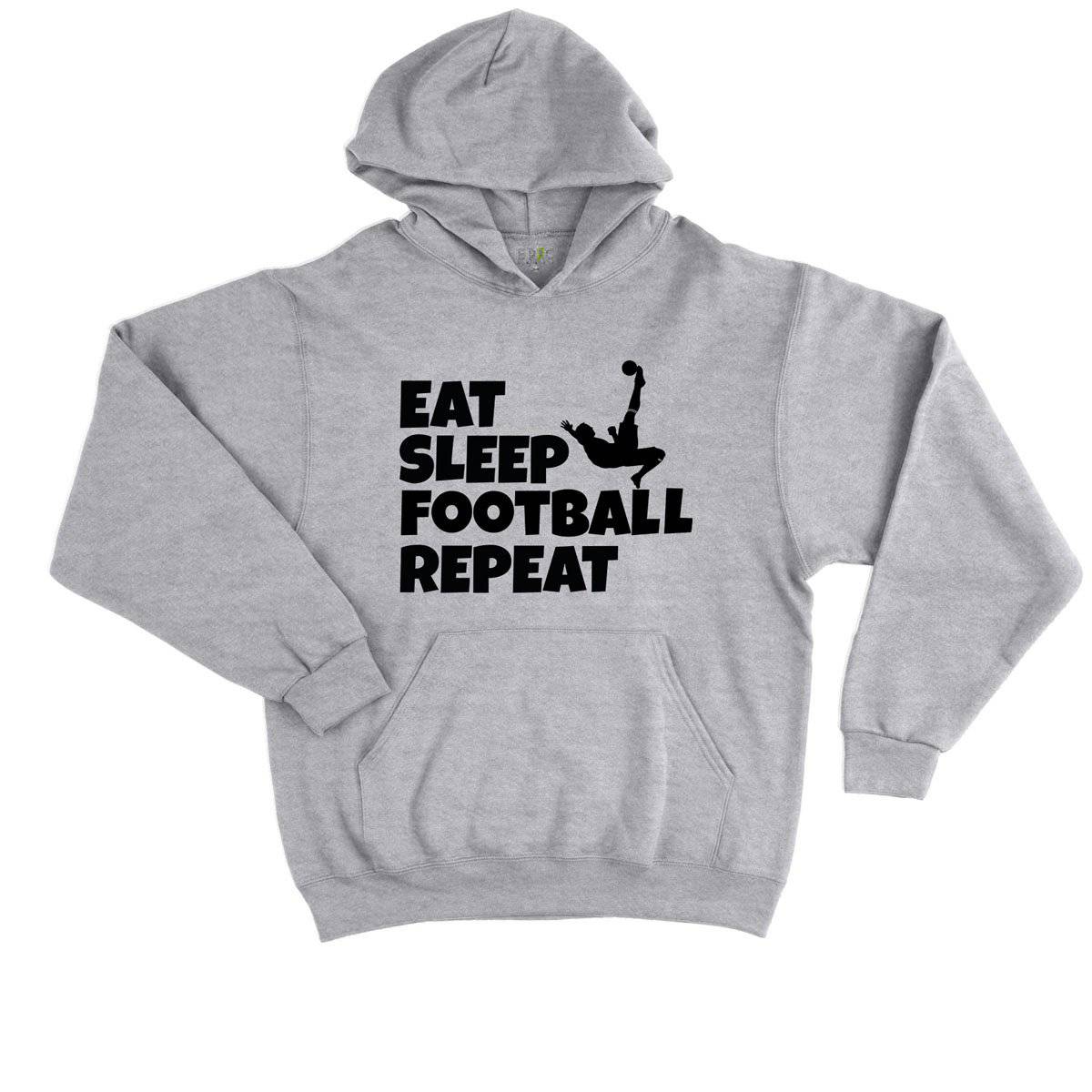 Epic Label Sweat à capuche Eat Sleep Football Repeat Sweat à Capuche Enfant