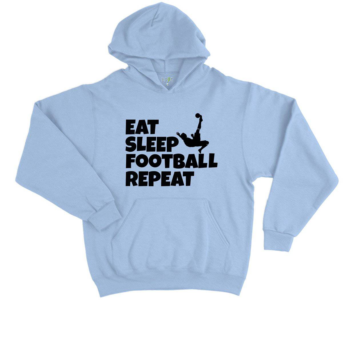 Epic Label Sweat à capuche Eat Sleep Football Repeat Sweat à Capuche Enfant