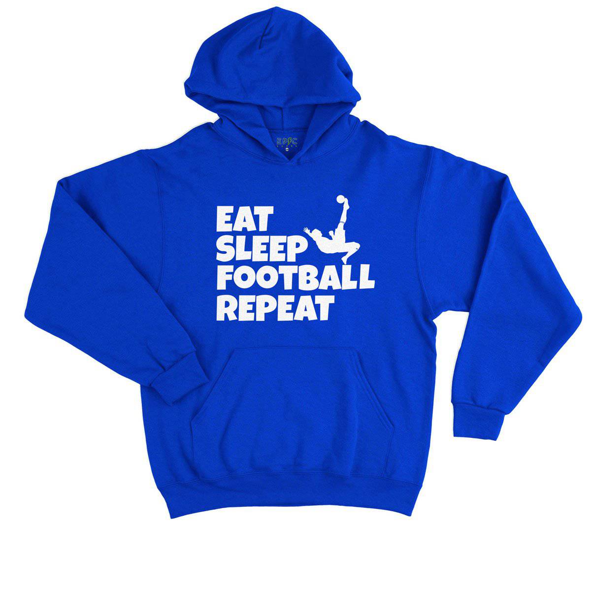 Epic Label Sweat à capuche Eat Sleep Football Repeat Sweat à Capuche Enfant