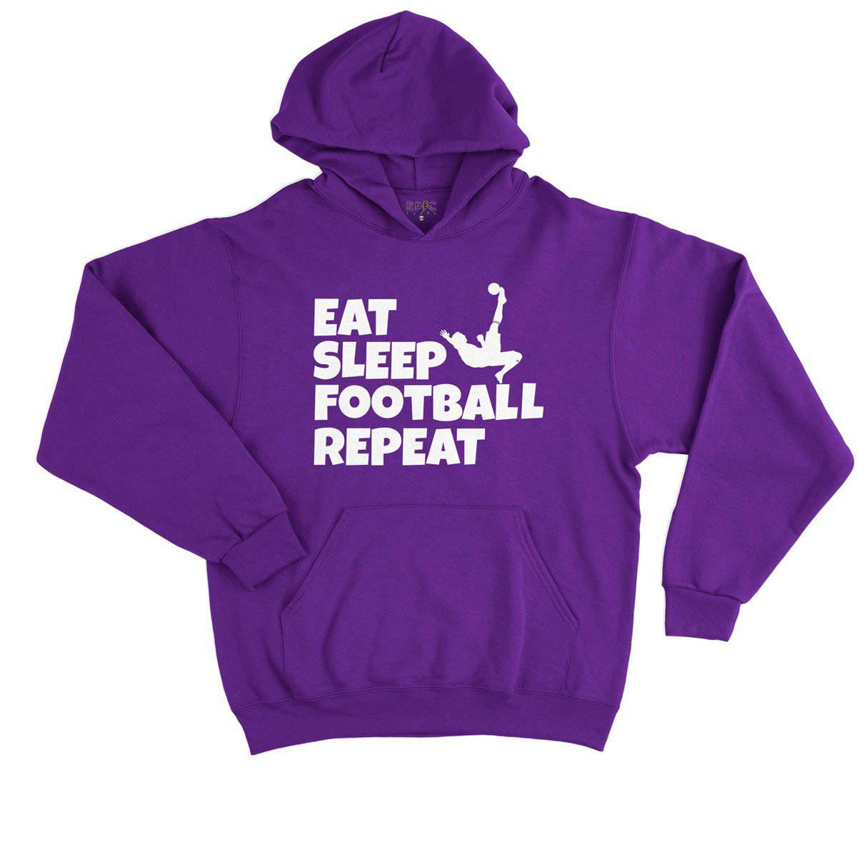 Epic Label Sweat à capuche Eat Sleep Football Repeat Sweat à Capuche Enfant