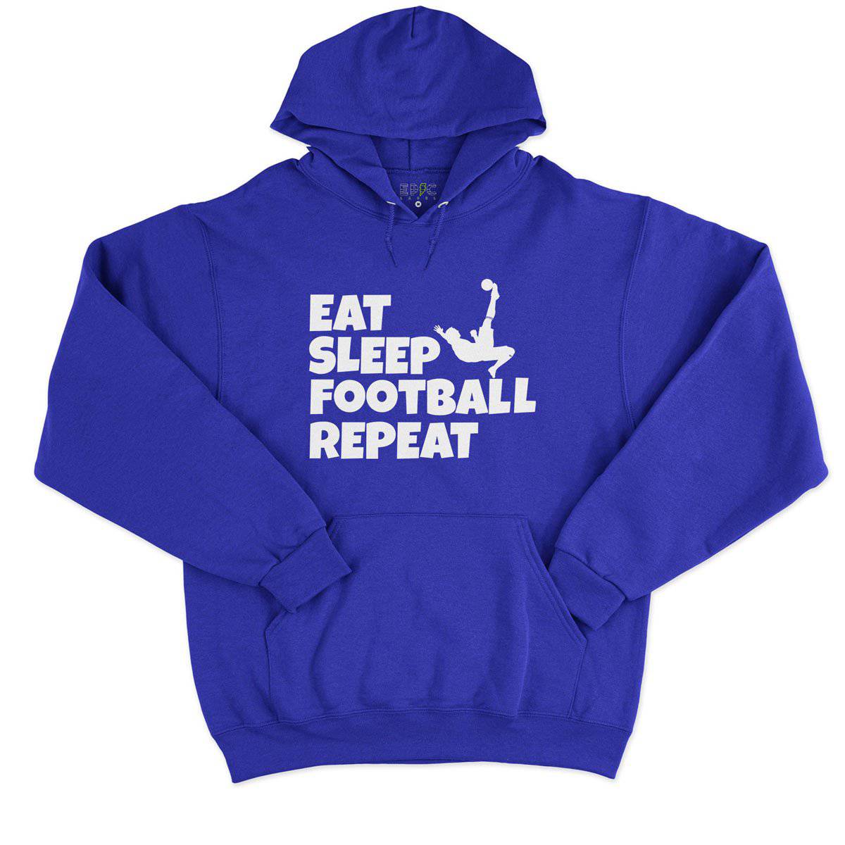Epic Label Sweat à capuche Eat Sleep Football Repeat Sweat à Capuche Pour Homme