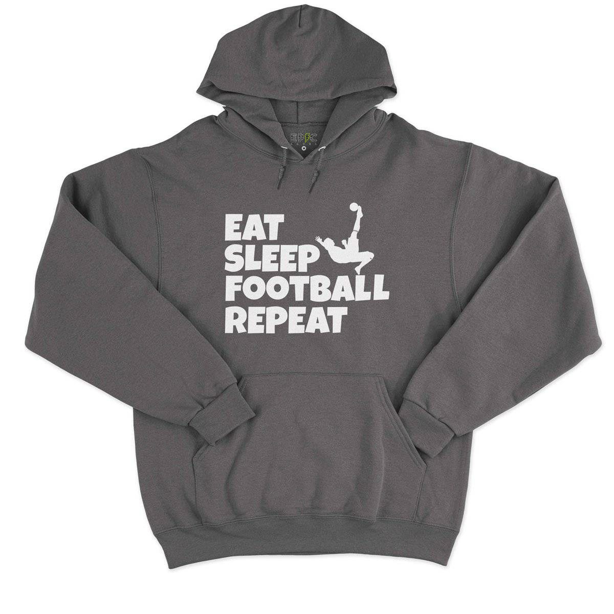Epic Label Sweat à capuche Eat Sleep Football Repeat Sweat à Capuche Pour Homme