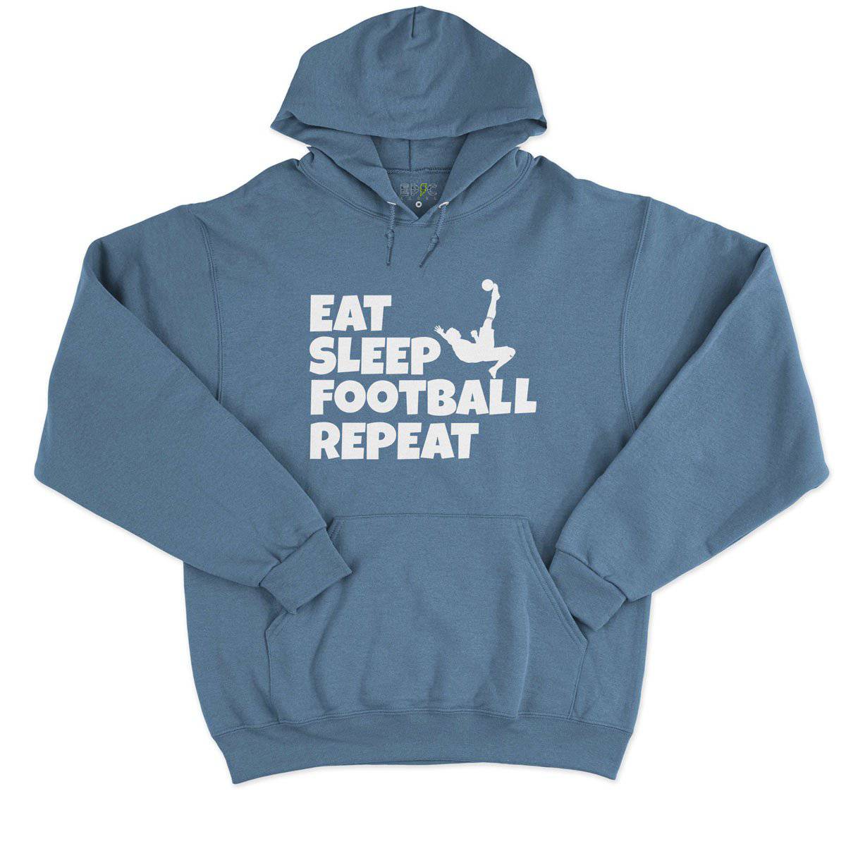 Epic Label Sweat à capuche Eat Sleep Football Repeat Sweat à Capuche Pour Homme
