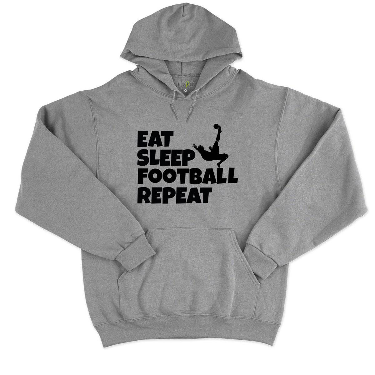 Epic Label Sweat à capuche Eat Sleep Football Repeat Sweat à Capuche Pour Homme