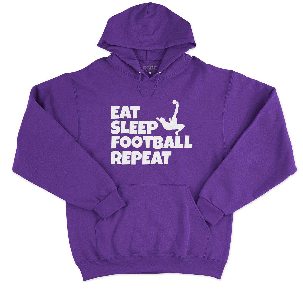 Epic Label Sweat à capuche Eat Sleep Football Repeat Sweat à Capuche Pour Homme