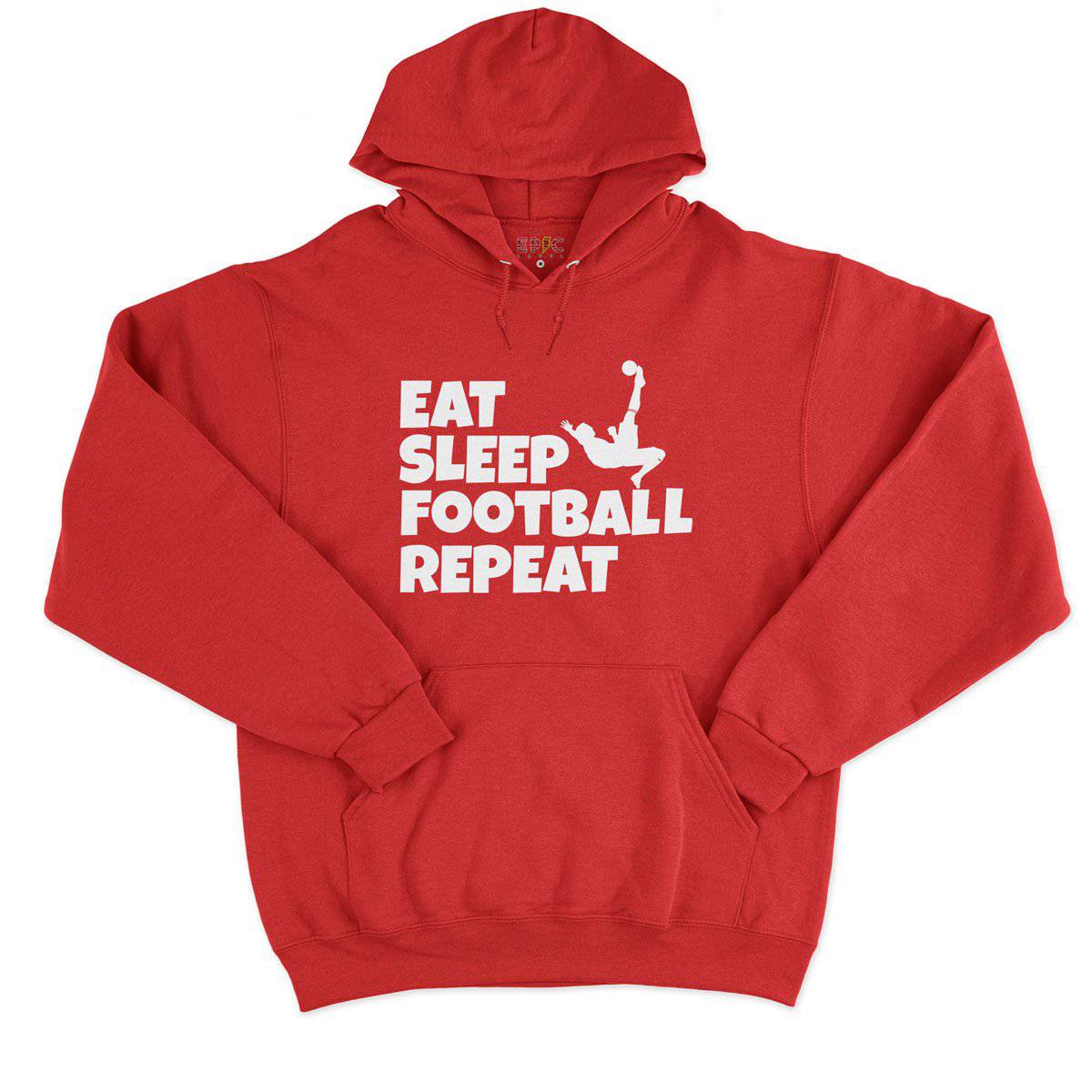 Epic Label Sweat à capuche Eat Sleep Football Repeat Sweat à Capuche Pour Homme