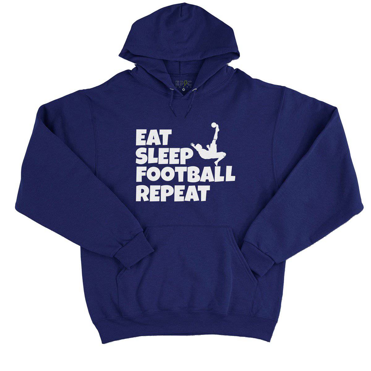 Epic Label Sweat à capuche Eat Sleep Football Repeat Sweat à Capuche Pour Homme